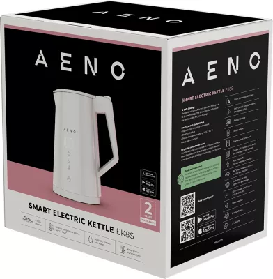 Çajnik elektrik smart AENO EK8S 1.7L 1850-2200W Wi‑Fi kontroll temperature, i bardhë