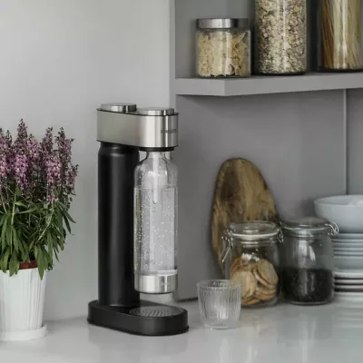 Aparat për gazifikim uji, Philips GoZero ADD4902BK, 230×230×440 mm, e zezë/argjendtë