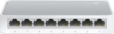 Switch TP-Link TL-SF1008D, 8 porte, Fast Ethernet, Bardhë