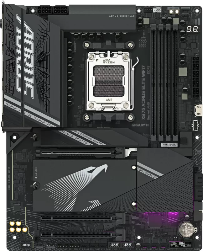Pllakë amë Gigabyte X870 A ELITE WIFI7, Socket AM5, DDR5, Wi-Fi 7