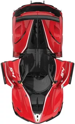 Makine me telekomandë RASTAR Ferrari FXXK 1:18 për vetë-montim, e kuqe