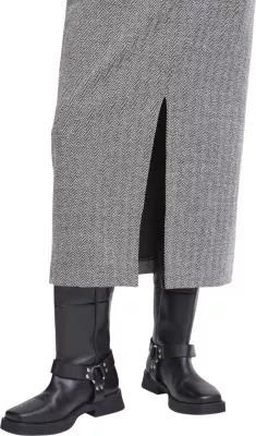 Fund për femra Ichi IHKATE Jacquard Long SK 20122404, bardhë e zi [Madhësia: M]