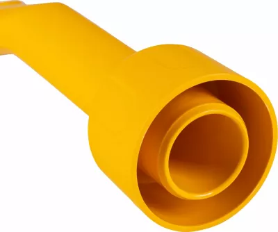 Furçë ergonomike për papastërti të fortë Dewalt DXVA00-4300E, për zorrë thithjeje 32/48/64 mm, e verdhë