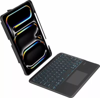 Mbështjellës me tastierë Tech-Protect SC Mag Pen për iPad Pro 11" (5th gen, 2024), i zi, me vend për stilolaps