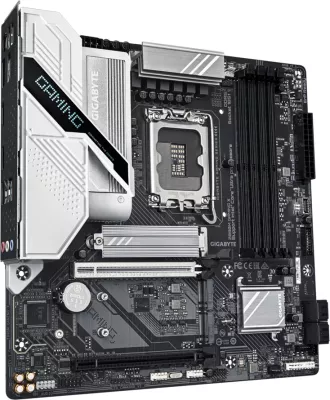Pllakë amë GIGABYTE Z890M GAMING X, LGA1851, mATX, 4xDDR5, PCIe 5.0, 3x M.2, 4x SATA3, 2.5G LAN