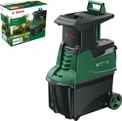 Makineri për copëtim degësh Bosch AXT 25 TC, 2500W, 53L, e gjelbër/zezë