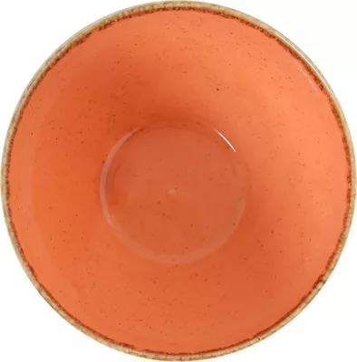 Tas porcelani Porland Seasons Amber 550 ml, Ø140 mm, portokalli, set 6 copë