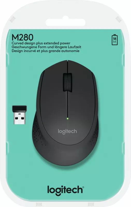 Maus Logitech Wireless M280, 1000 DPI, i zi