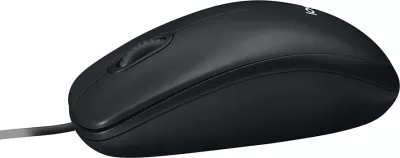 Maus Logitech B100 me kabllo USB 800 DPI, e zezë