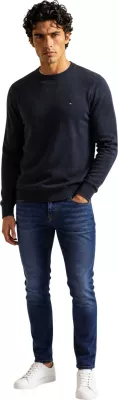 Xhemper për meshkuj Tommy Hilfiger PIMA ORG CTN CASHMERE MW0MW28046, i zi [Madhësia: L]