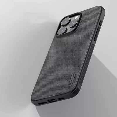 Mbështjellës Nillkin Super Frosted Shield Pro Magnetic Case për iPhone 16 Pro Max, i zi