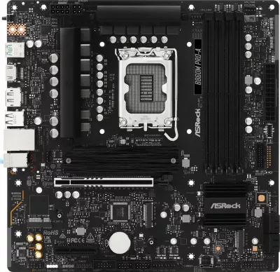 Pllakë amë ASRock B860M Pro-A Micro ATX, DDR5, 256GB, 2.5Gb LAN, USB-C 20Gbps, 2x SATA kabllo