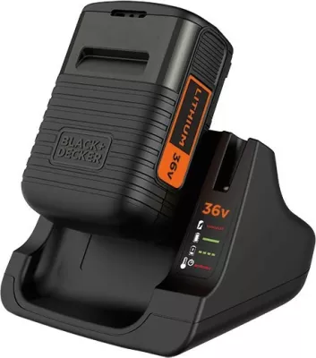 Set baterie dhe karikues Black & Decker BDC2A36-QW, 36 V, 2 Ah, e zezë