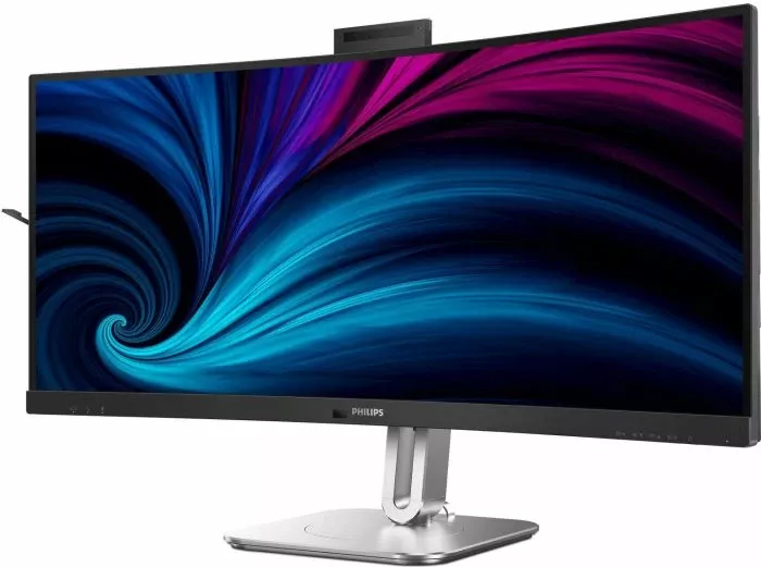 Monitor PHILIPS 34B2U6603CH 34\" VA WQHD 120Hz i lakuar, Thunderbolt 4, PD 100W, kamerë 5MP, KVM