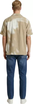 Këmishë me mëngë të shkurta Only & Sons Onsharvi Rlx Resort SS 041 AOP 22037291 për meshkuj, bezhë [Madhësia: XL]