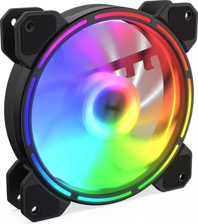 Ventilator për Kasë KRUX LUNAR 120 ARGB, i zi