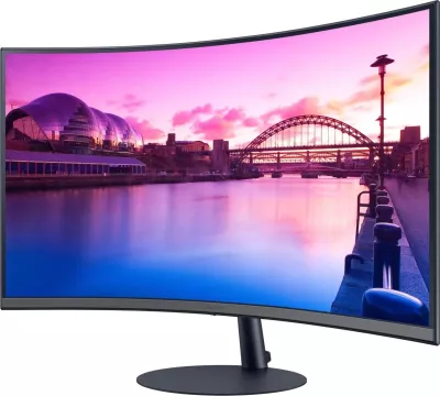 Monitor Samsung S32C390EAU, 32", VA, Full HD, 75 Hz, me DisplayPort dhe HDMI, i zi