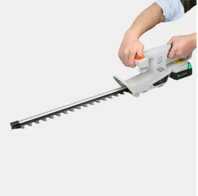 Prerëse shkurresh pa kabllo VonHaus F-Series 12V MAX 2.0Ah, teh 45 cm, prerje 14 mm, me bateri dhe karikues, gri/portokalli