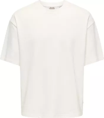 Maicë për meshkuj Only & Sons Onslenny Ovz Ss Strct Tee Noos 22036392, krem [Madhësia: XL]