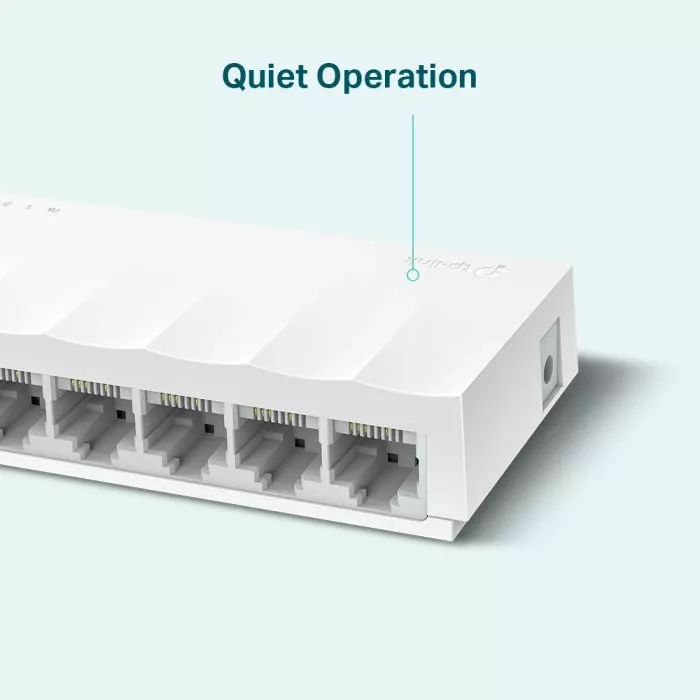 Switch TP-LINK LS1008, 8-port 10/100Mbps, i bardhë thumbnail 3