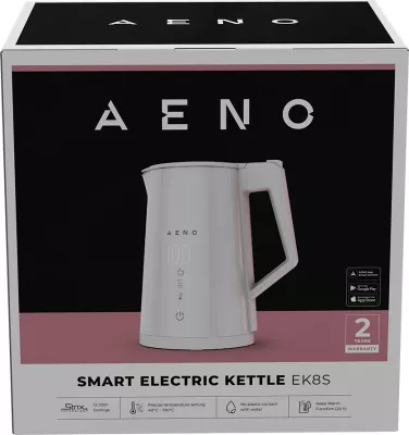 Çajnik elektrik smart AENO EK8S 1.7L 1850-2200W Wi‑Fi kontroll temperature, i bardhë