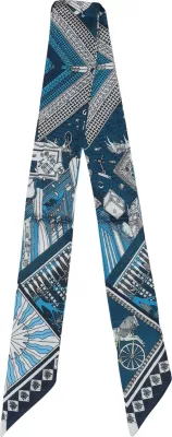 Fular për femra I am Foulard Floreale, ngjyrë ulliri