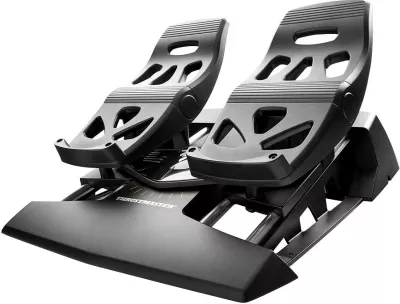 Pedale rudder fluturimi Thrustmaster TFRP, USB/RJ12, për PC/PS4/Xbox