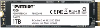 SSD Patriot P300 P300P1TBM28 1TB M.2 NVMe PCIe Gen3 x4 (2280)