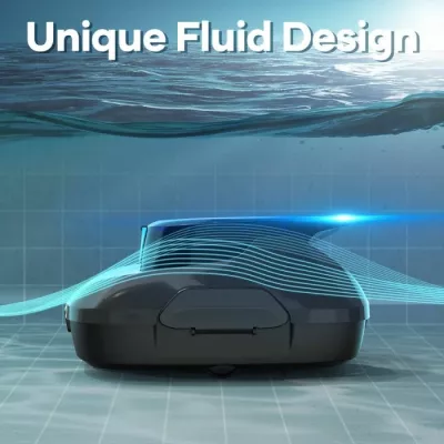 Robot pastrues pishine AIPER Scuba SE, pa kabllo, me bateri 90 min, shportë filtri 2L, gri