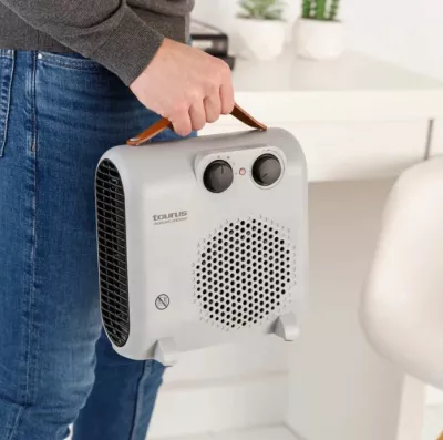 Ngrohës me ventilator Taurus FH2001 2000W, 2 shpejtësi, ajër i ftohtë, vertikal/horizontal, i bardhë/zi