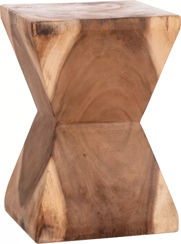 Stool ANVIL, dru suar natyral, 31x31x45cm