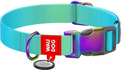 Qafore qeni Waudog 46522, rPET, 25-35 cm, kaltër