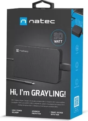 Mbështjellës për laptopë Natec, gri