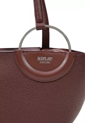 Çantë dore Replay FW01C7.000.A7243S për femra, bordo