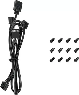 Ventilator kasë Deepcool FL12R-3 IN 1, 12 cm, ARGB, set prej 3 copë, zi