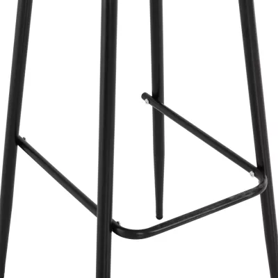 Karrige për bar AVAYA FH8686.13, polipropilenë ngjyrë kapuçino, këmbë metalike të zeza, 46x48x99H cm