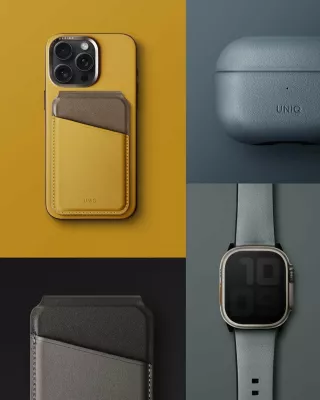 Mbështjellës Uniq Lyden DS për Apple iPhone 15 Pro Max, Magclick, plastik, blu-zi