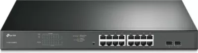 Switch TP-Link TL-SG1218MPE 16 porte Gigabit 1Gbps me 2 porta SFP, e zezë