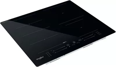 Pllakë gatimi induksion Whirlpool WF S3660 CPNE, 4 zona, xham-keramike, 7400W, e zezë