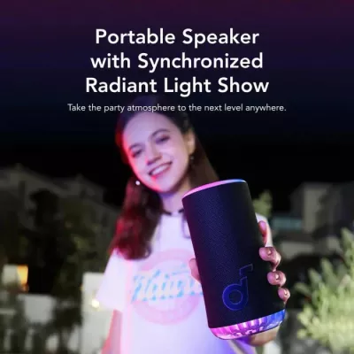 Altoparlant Bluetooth portativ Anker Soundcore Glow A3166G11 30W 360° IP67, i zi