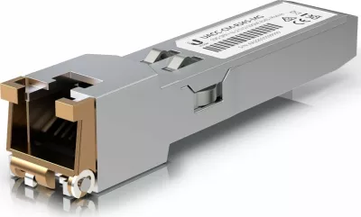 Modul transceiver Ubiquiti UACC-CM-RJ45-MG 10G SFP+ në RJ45 10/5/2.5GbE, metalik (copper/inox), 1 copë