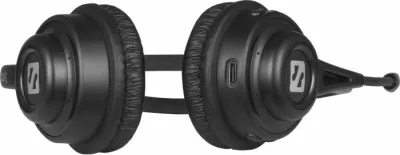 Kufje wireless me mikrofon Sandberg Wireless Call Headset 126-43, Bluetooth 5.3, 24 orë bateri, të zeza, set me kabllo USB-C dhe adapter