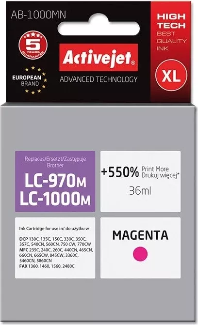 Ngjyrë zëvendësuese Activejet për printer Brother, Supreme; 35 ml 
