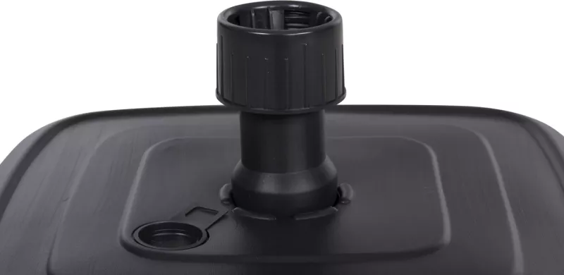 Bazë plastike për ombrellë me rrotë SOLBAS FH6113.02 ngjyrë antracit për shtyllë 33/50mm 46,5x23,5H cm