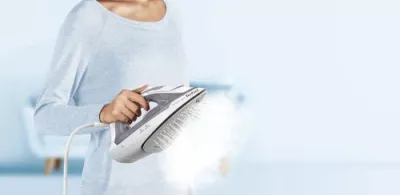 Hekur Tefal Virtuo 30 FV2C43E0 2000 W pllakë qeramike, avull dhe i thatë Gri/Bardhë