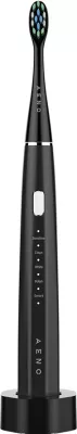 Furçë dhëmbësh elektrike sonike AENO DB2S 46000rpm, 4 mënyra + 8 smart, karikim pa kabllo, 3 koka, IPX7, e zezë