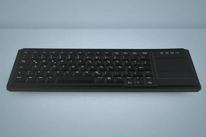 Tastierë Cherry AK-4400-G me touchpad, PS/2, QWERTZ, e zezë