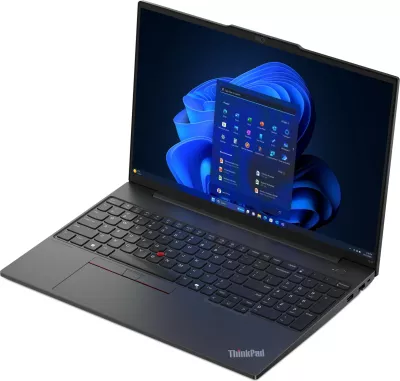 Laptop Lenovo ThinkPad E16, 16", AMD Ryzen 5, 8GB RAM, 256GB SSD, AMD Radeon Graphics, i zi (DE keyboard)