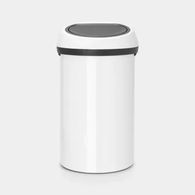 kosh mbeturinash Brabantia Touch Bin 108686 60 L soft-touch, bardhë