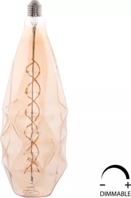 Llambë LED filament, 8W, E27, 3000K, ngjyrë ari, e zbehtë, FH4058
